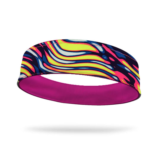 Pegasus Hair Fashion and Hot Pink Wicking Reversible Headband