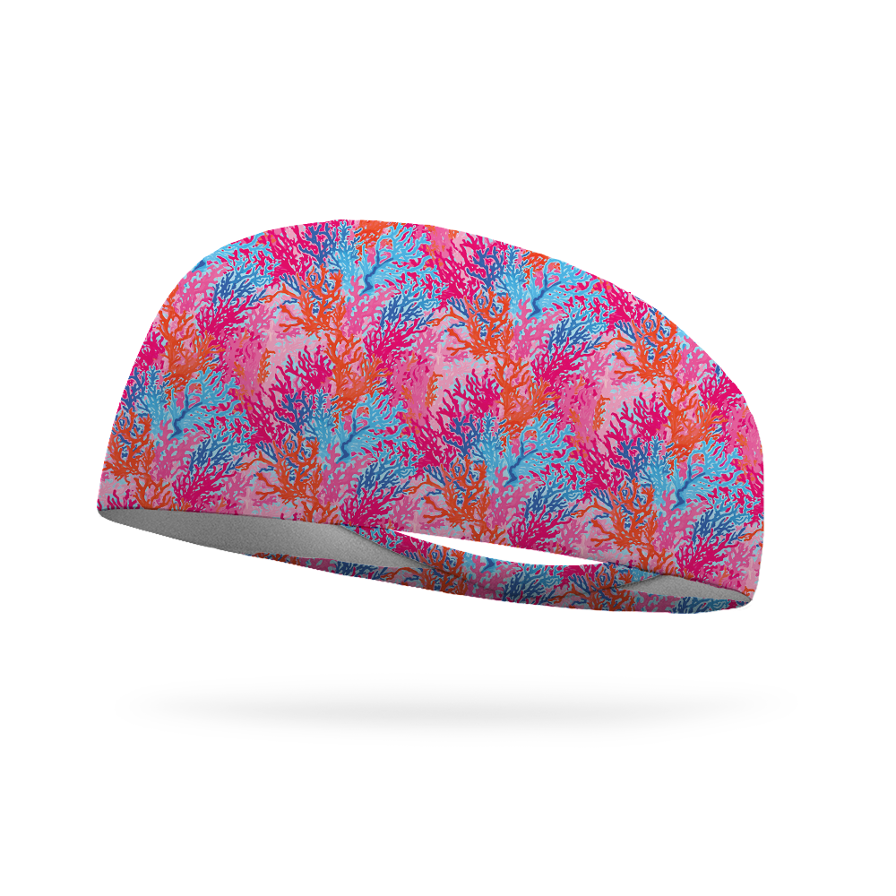 Pink Coral Reef Wicking Headband