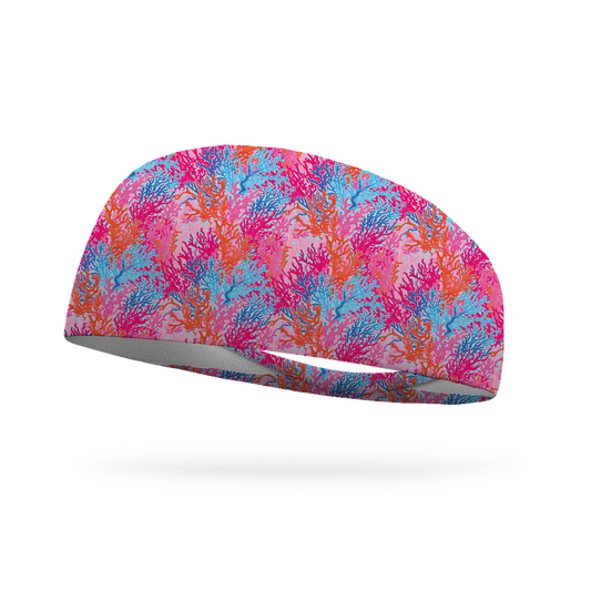 Pink Coral Reef Wicking Headband