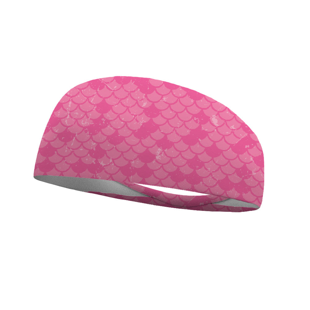 Pink Fish Wicking Headband