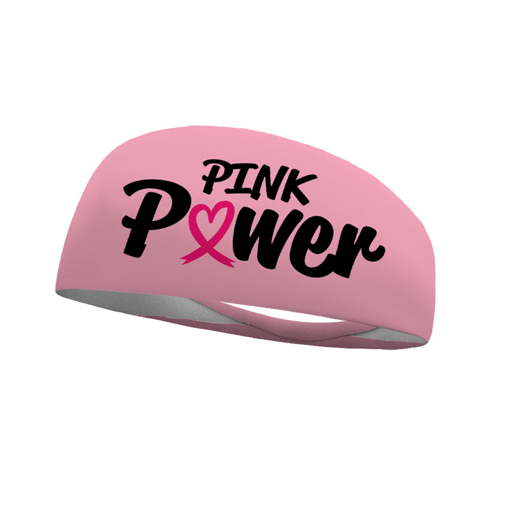 Pink Power Wicking Performance Headband