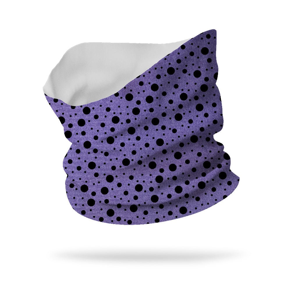Polka Dot Overlay Neck Gaiter 12" Length