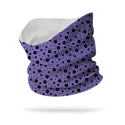 Polka Dot Overlay Neck Gaiter 12" Length