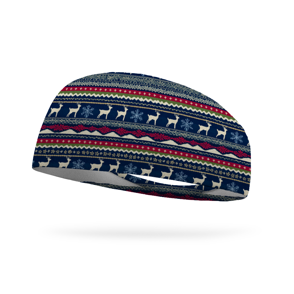 RL Reindeer Sweater Wicking Performance Headband