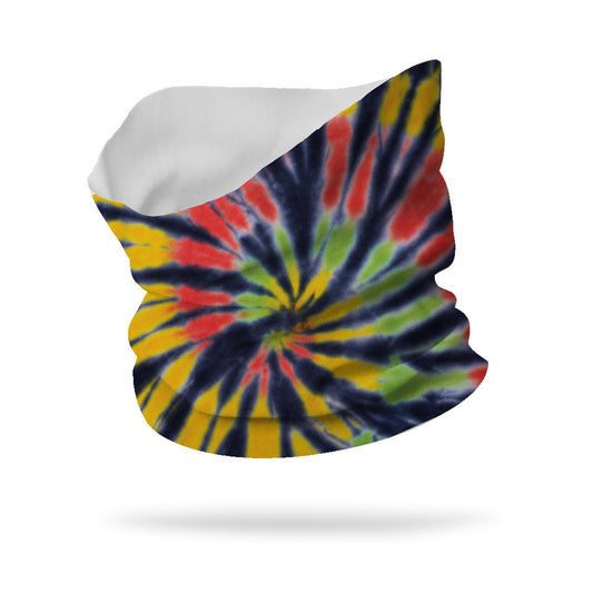 Lycra Rasta Tie Dye Neck Gaiter (12" length)