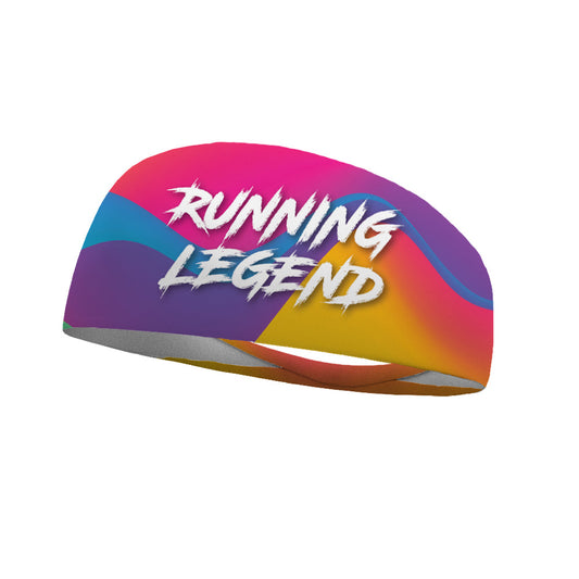 Running Legend Color Motivation Wicking Headband