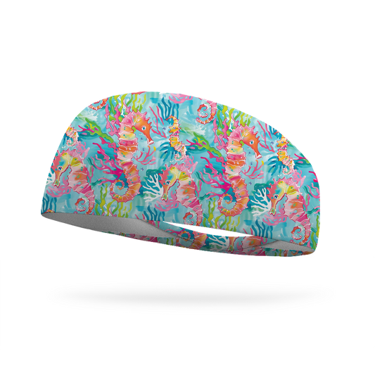 Sea Horse Splash Wicking Headband