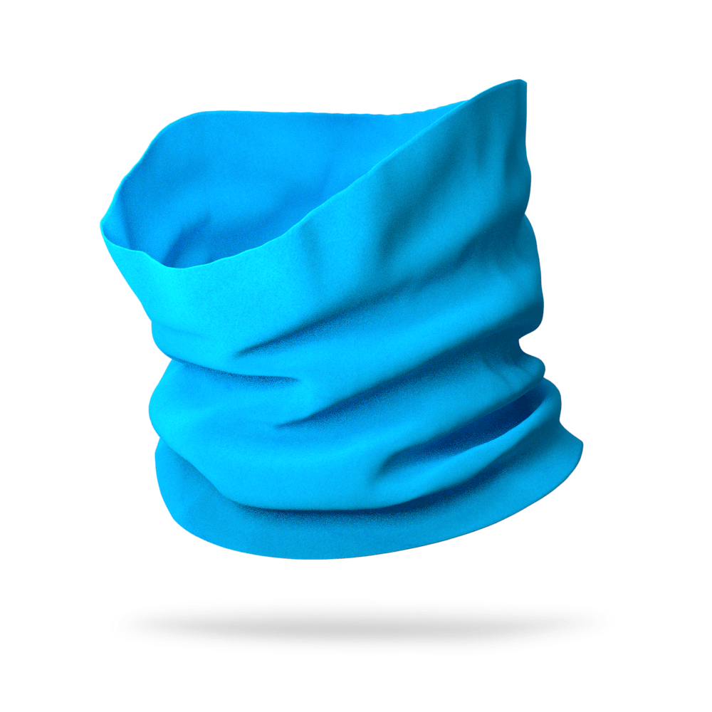 Solid color Aqua Sweat Wicking Neck Gaiter
