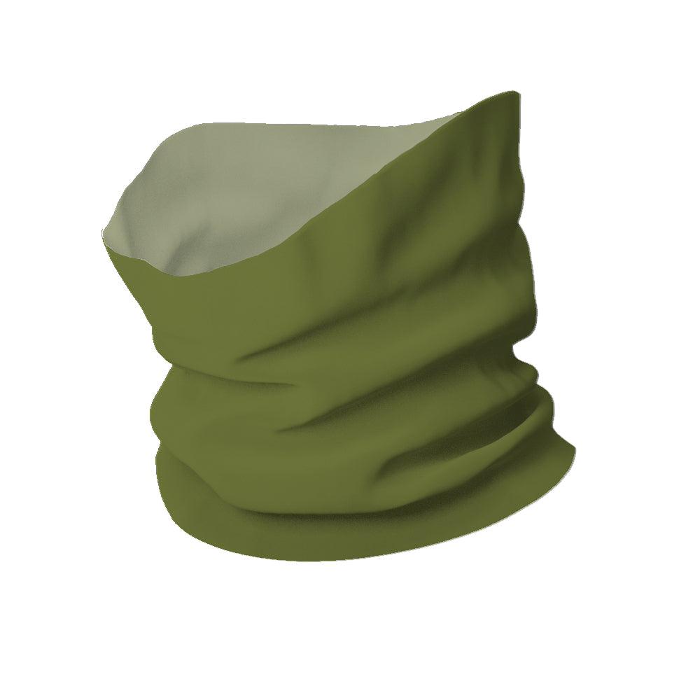 Solid color Army Green Sweat Wicking Neck Gaiter