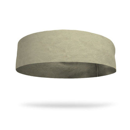 Solid color Beige Sand 4 Inch Flat Back Sweat Wicking Headband