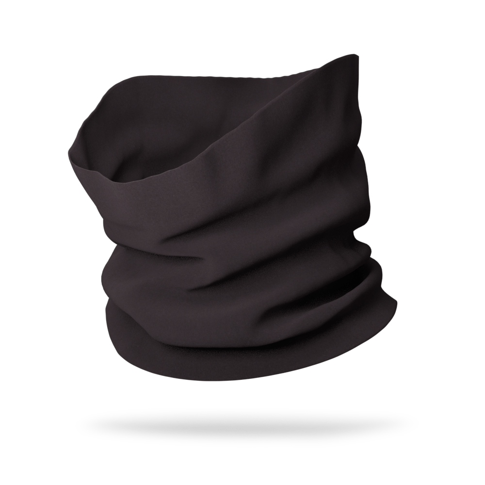 Solid color Black Sweat Wicking Neck Gaiter