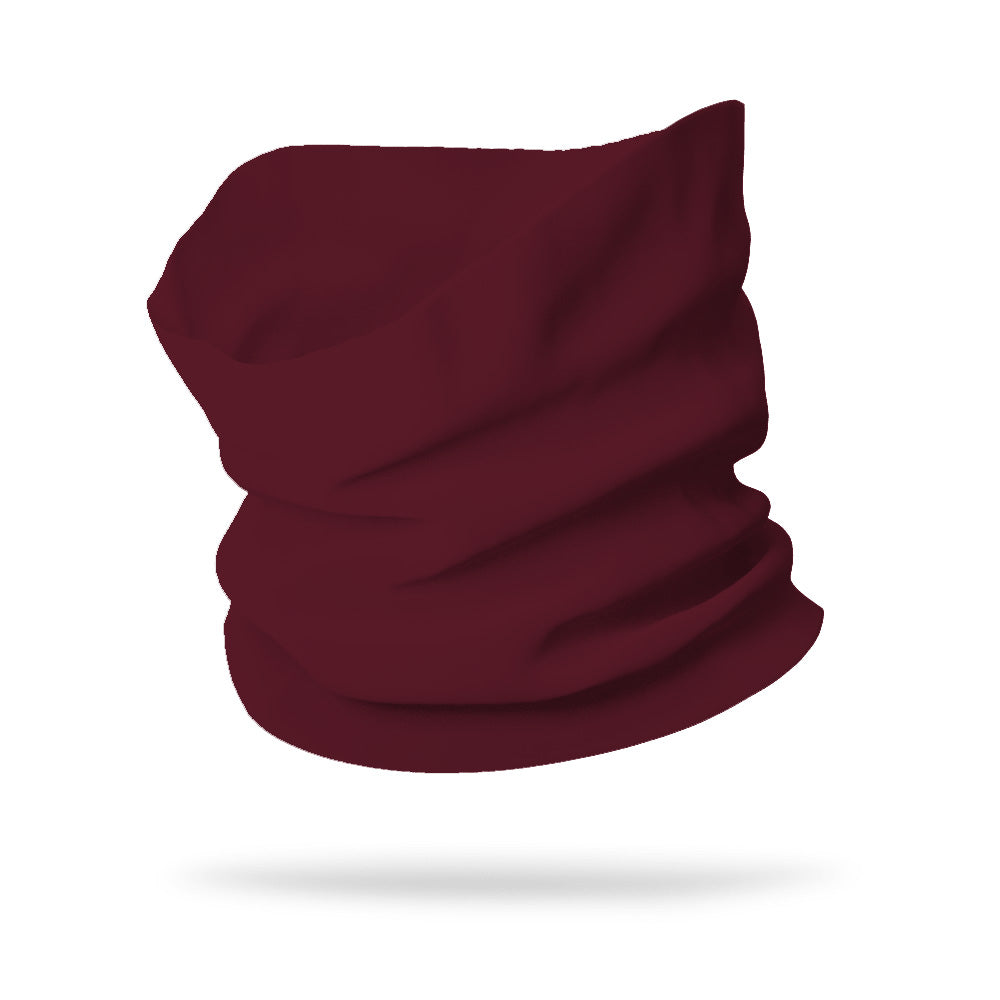 Solid color Burgundy Sweat Wicking Neck Gaiter