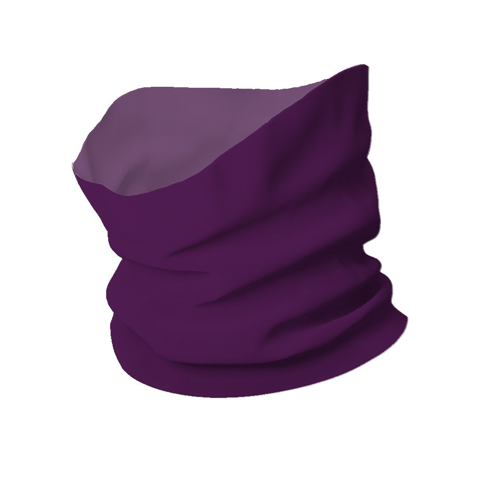 Solid color Eggplant Sweat Wicking Neck Gaiter