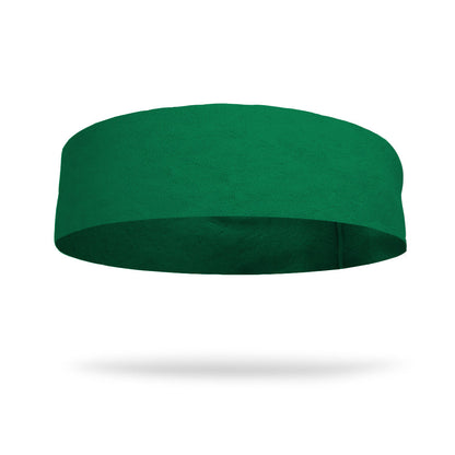 Solid color Forest Green 4 Inch Flat Back Sweat Wicking Headband