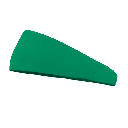 Solid color Forest Green 4 inch tapered sweat wicking headband