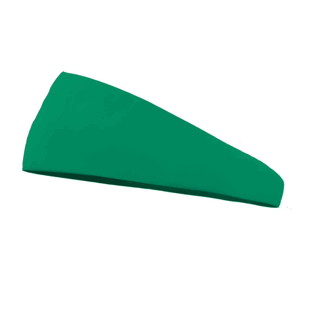 Solid color Forest Green 4 inch tapered sweat wicking headband