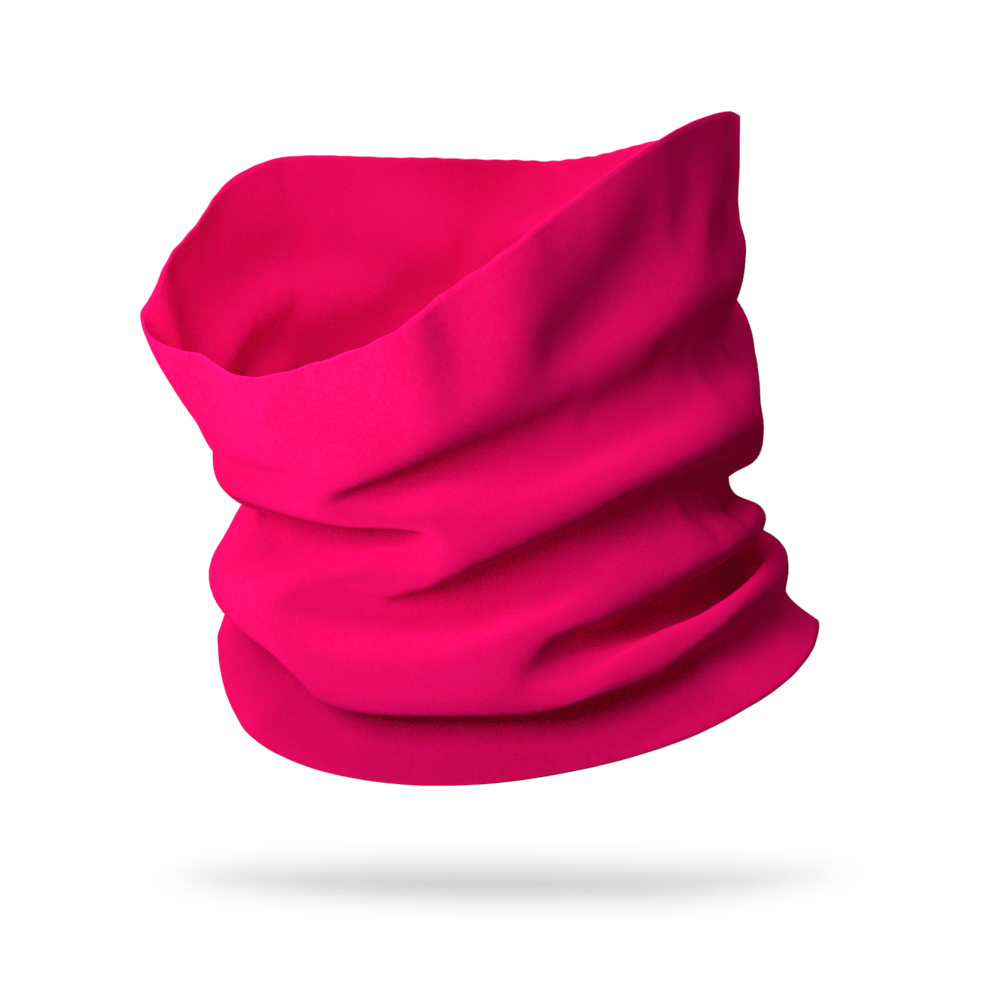 Solid color Hot Pink Sweat Wicking Neck Gaiter
