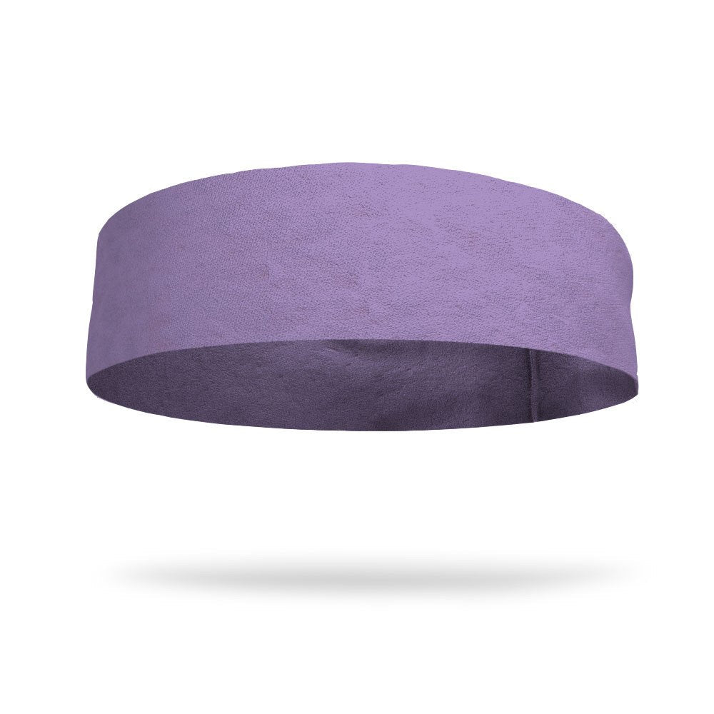 Solid color Lavender 4 Inch Flat Back Sweat Wicking Headband