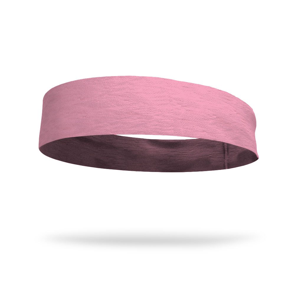 Solid color Light Pink 3 inch Flat Back Sweat Wicking Headband