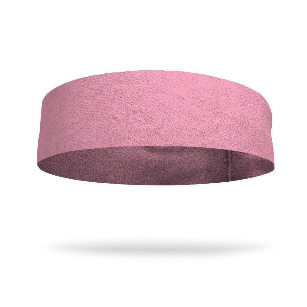 Solid color Light Pink 4 Inch Flat Back Sweat Wicking Headband