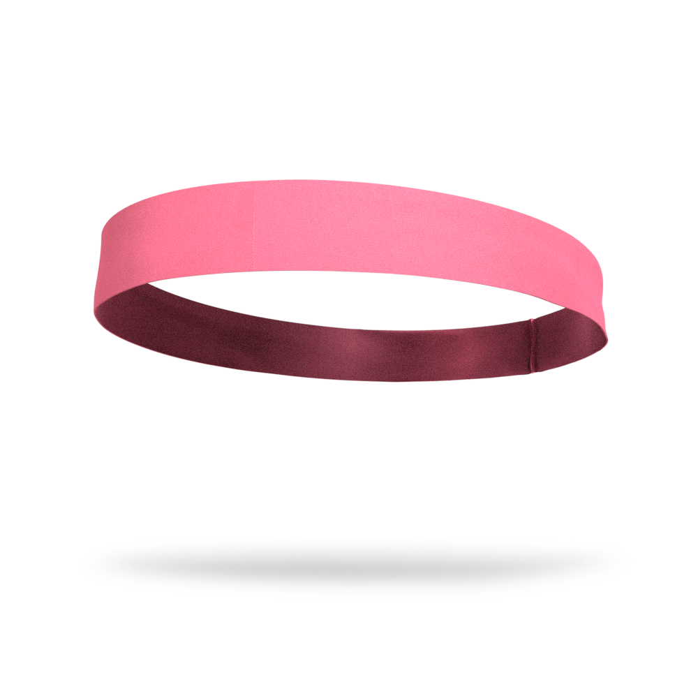Solid color Neon Coral 2 Inch Flat Back Sweat Wicking Headband