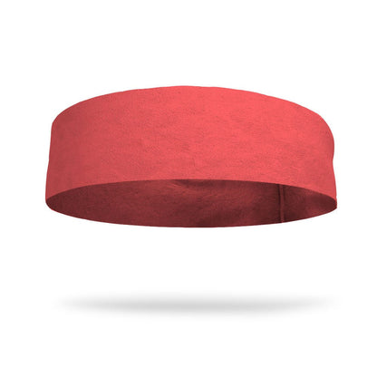 Solid color Neon Coral 4 Inch Flat Back Sweat Wicking Headband