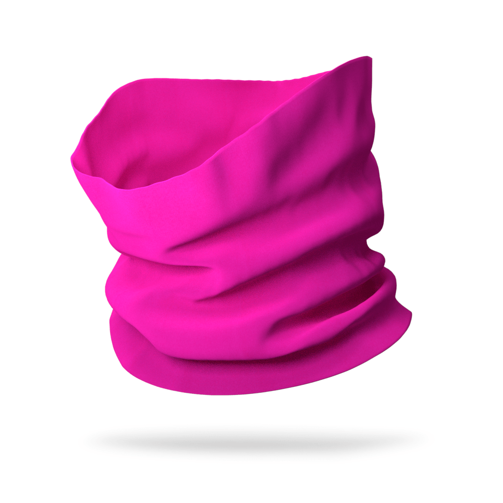 Bondi Band Solid color Neon Pink Sweat Wicking Neck Gaiter