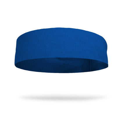 Solid color Royal Blue 4 Inch Flat Back Sweat Wicking Headband