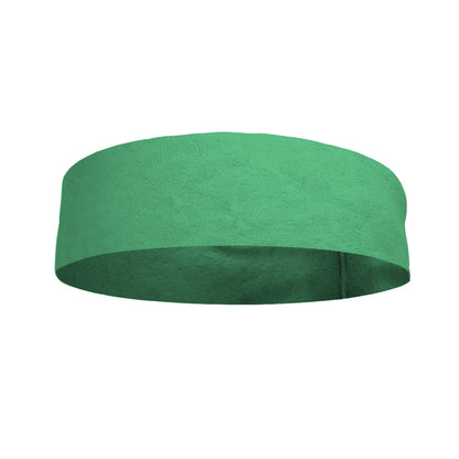 Solid color Sea Green 4 Inch Flat Back Sweat Wicking Headband