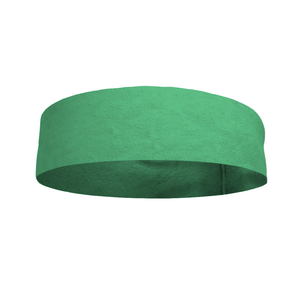 Solid color Sea Green 4 Inch Flat Back Sweat Wicking Headband