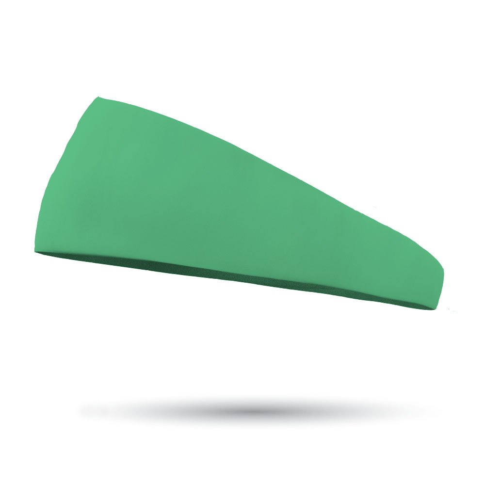 Solid color Sea Green 4 inch tapered sweat wicking headband