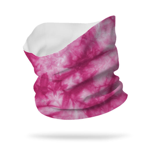 Tie Dye Pink Wicking Neck Gaiter