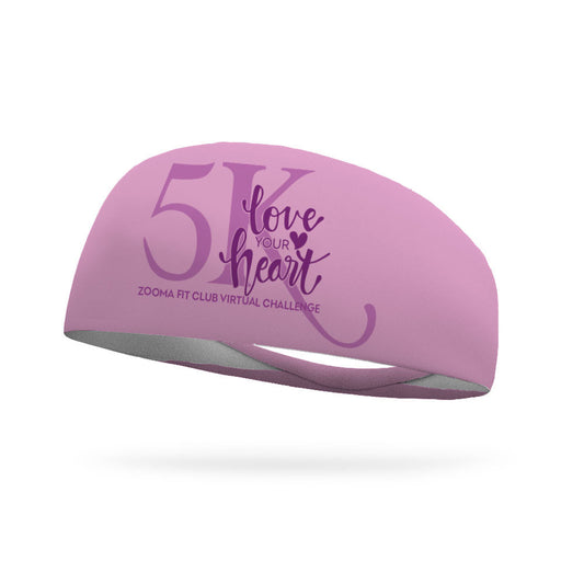 Love Your Heart ZOOMA FIT CLUB 5K Wicking Performance Headband