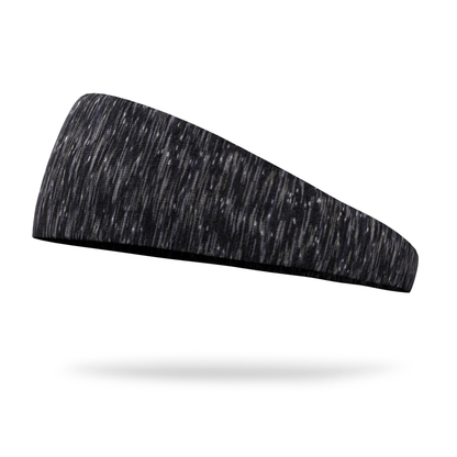 Black and Gray Static Fashion Performance Headband - Bondi Band