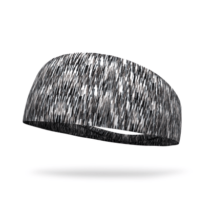 Black and White Static Fashion Performance Headband - Bondi Band