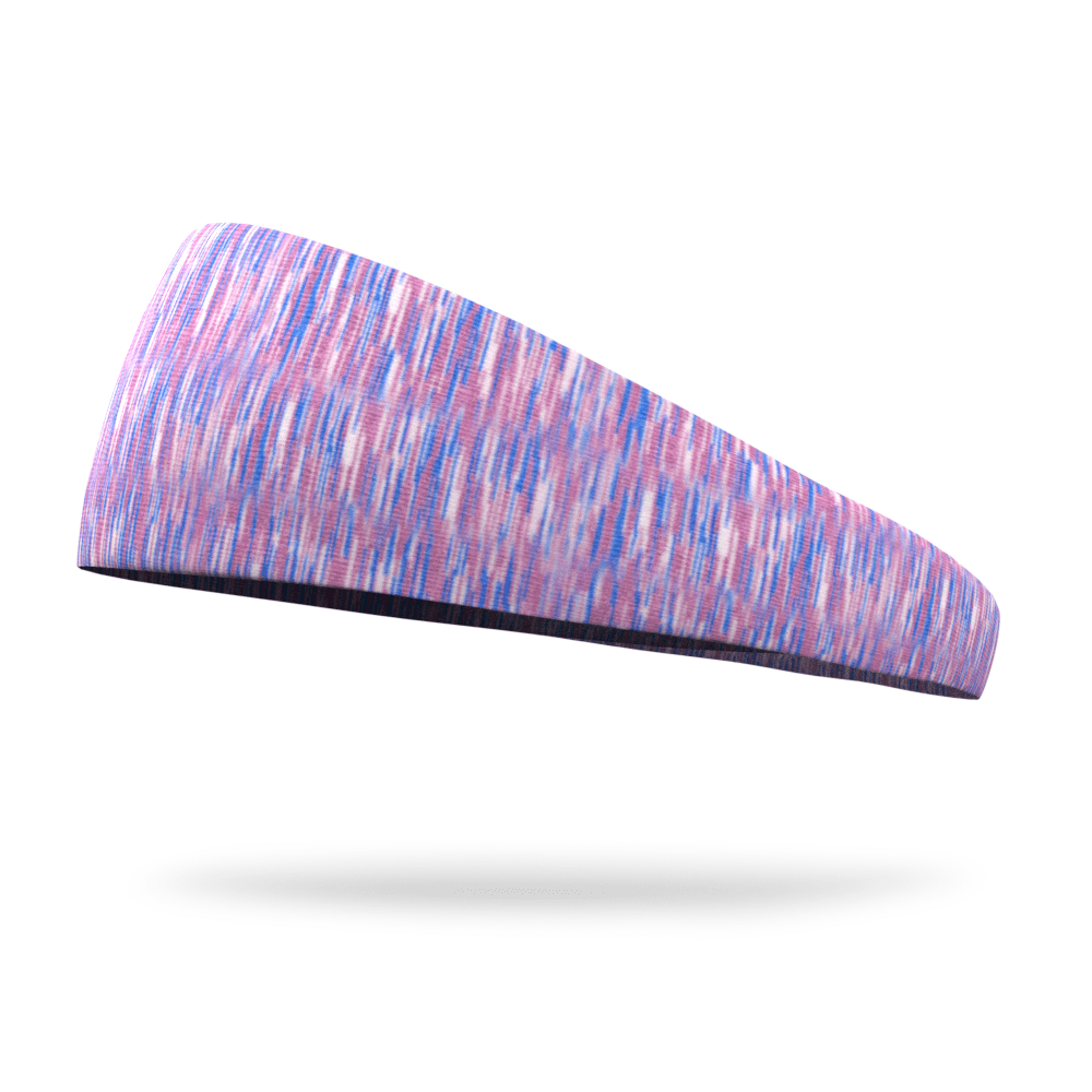 Mauve and Blue Static Fashion Headband