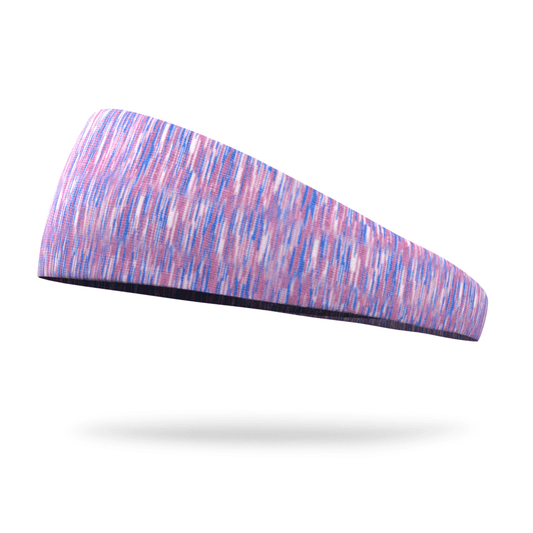 Mauve and Blue Static Fashion Headband