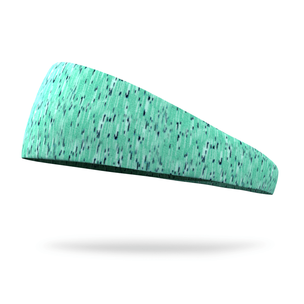 Neon Turquoise and Black Static Fashion Headband