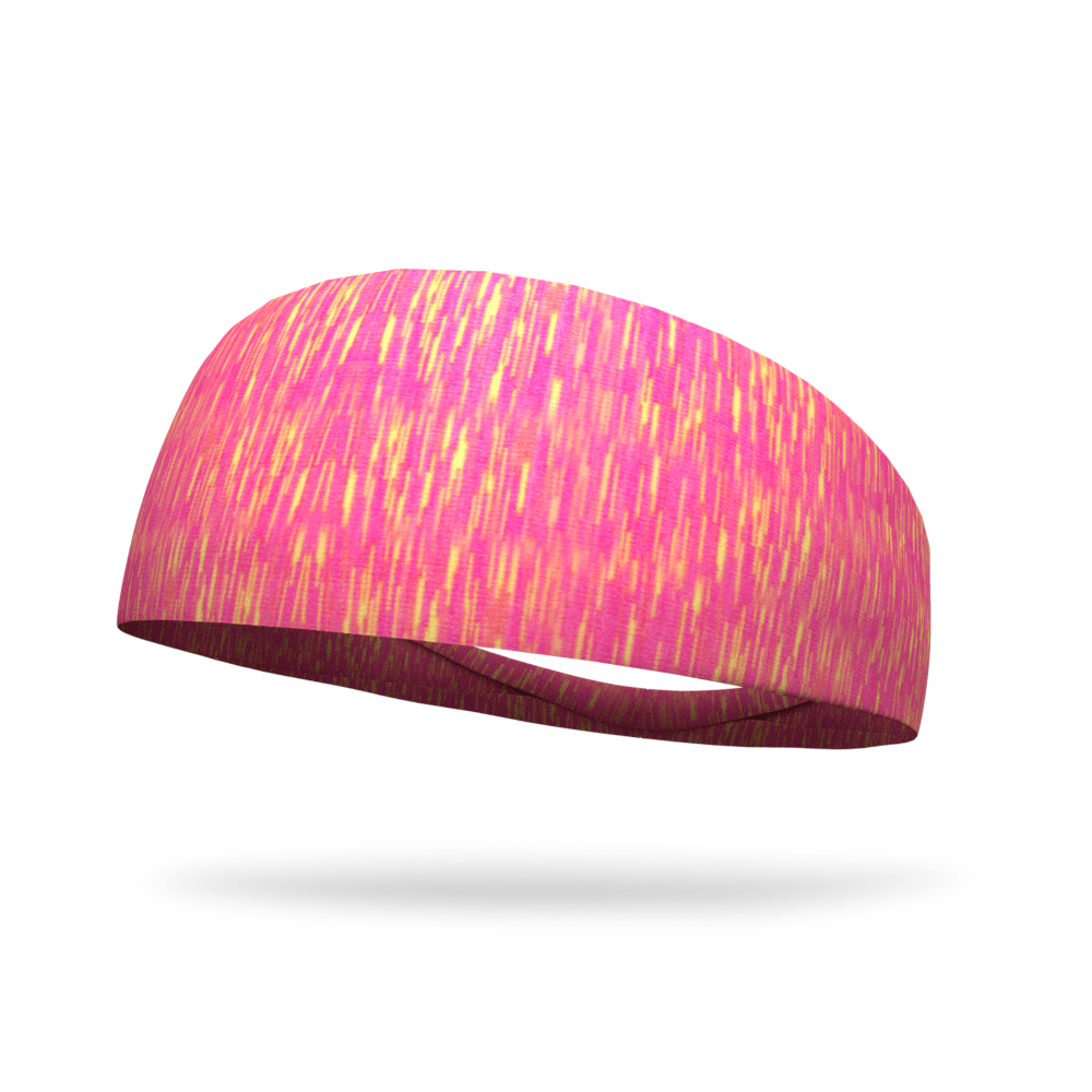 Pink and Orange Static Fashion Headband