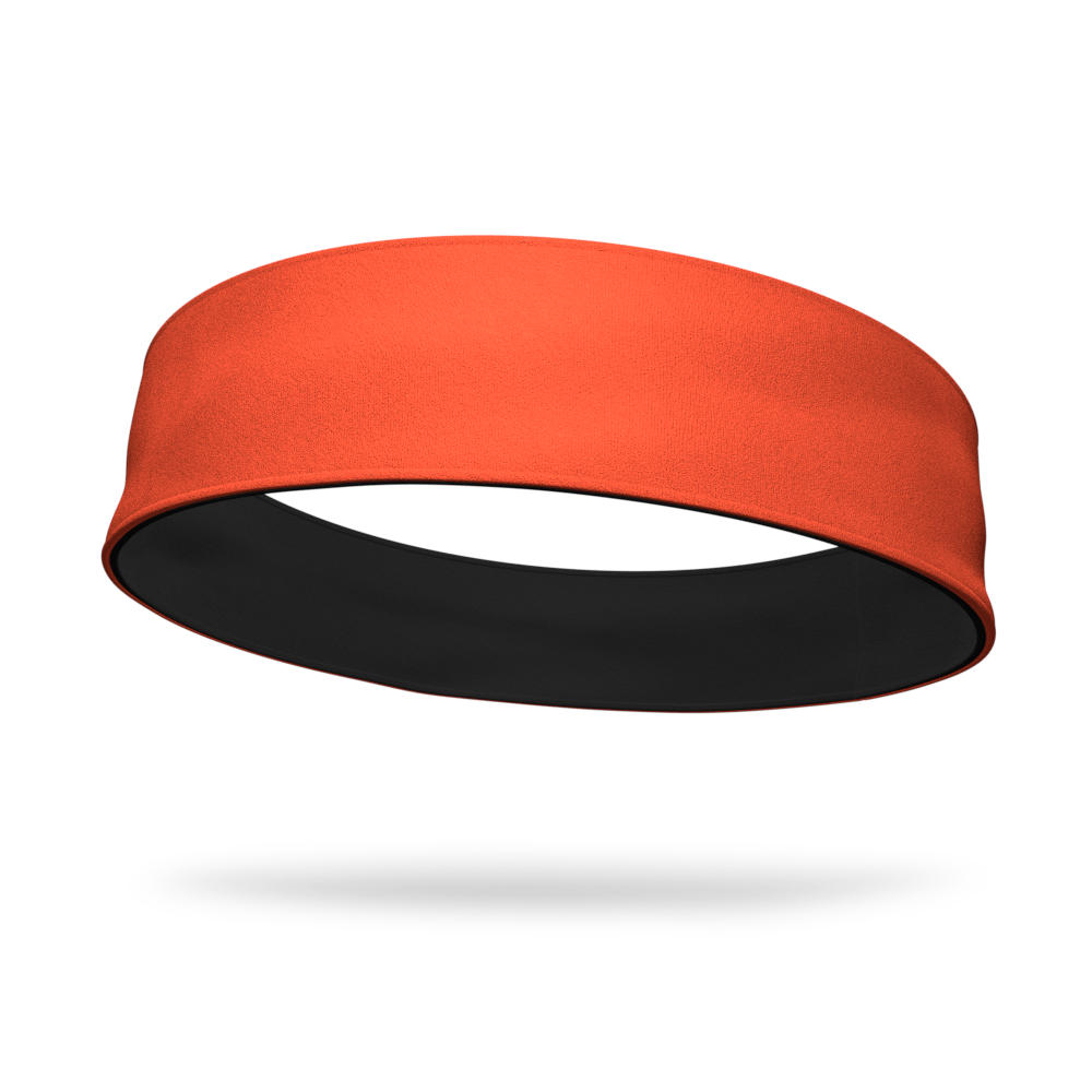 Reversible Neon Orange Wicking / Black Performance Fleece