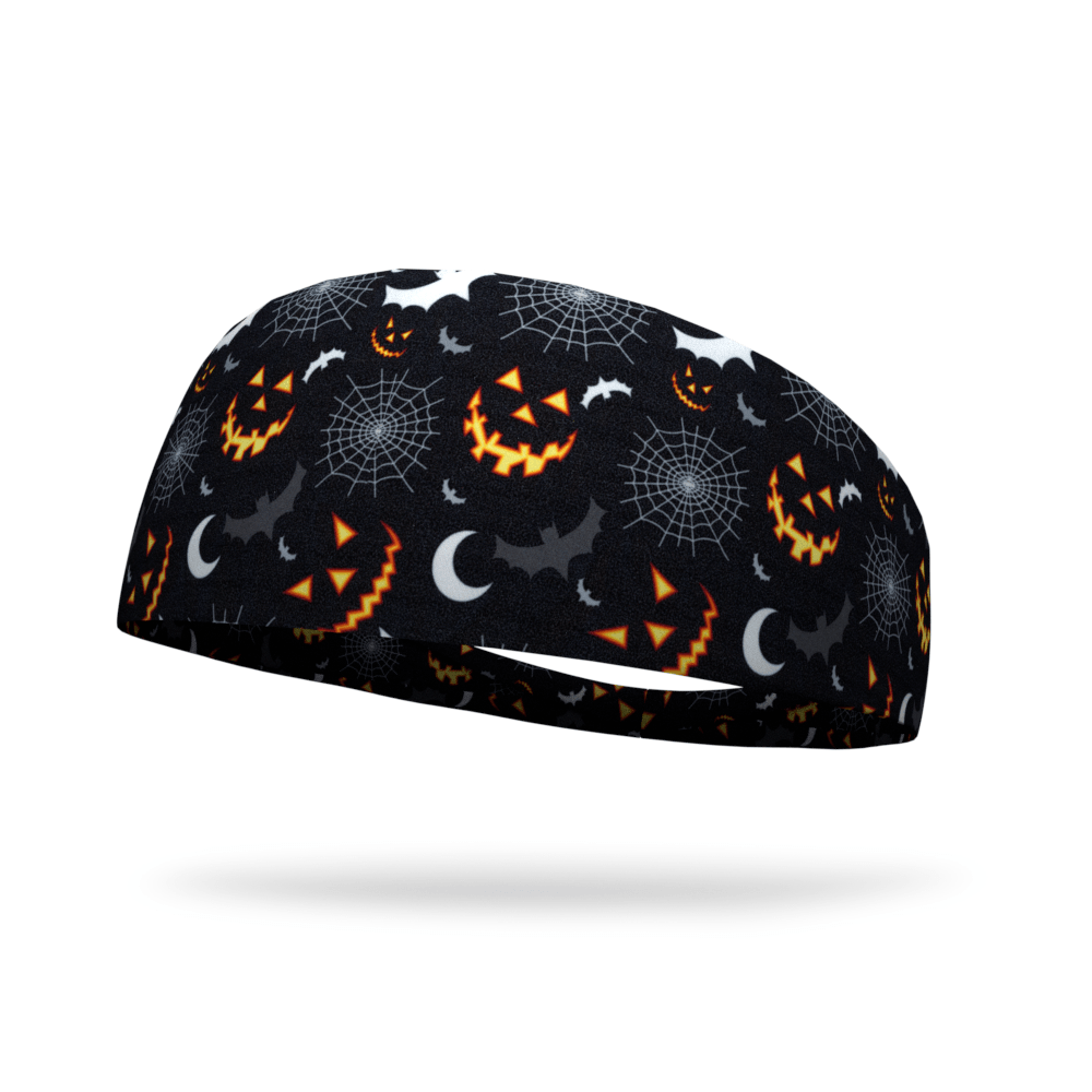 Spooky Black Wicking Dyed Headband