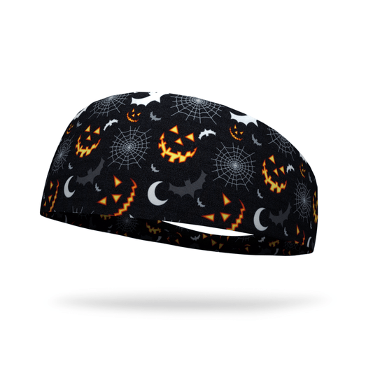 Spooky Black Wicking Dyed Headband