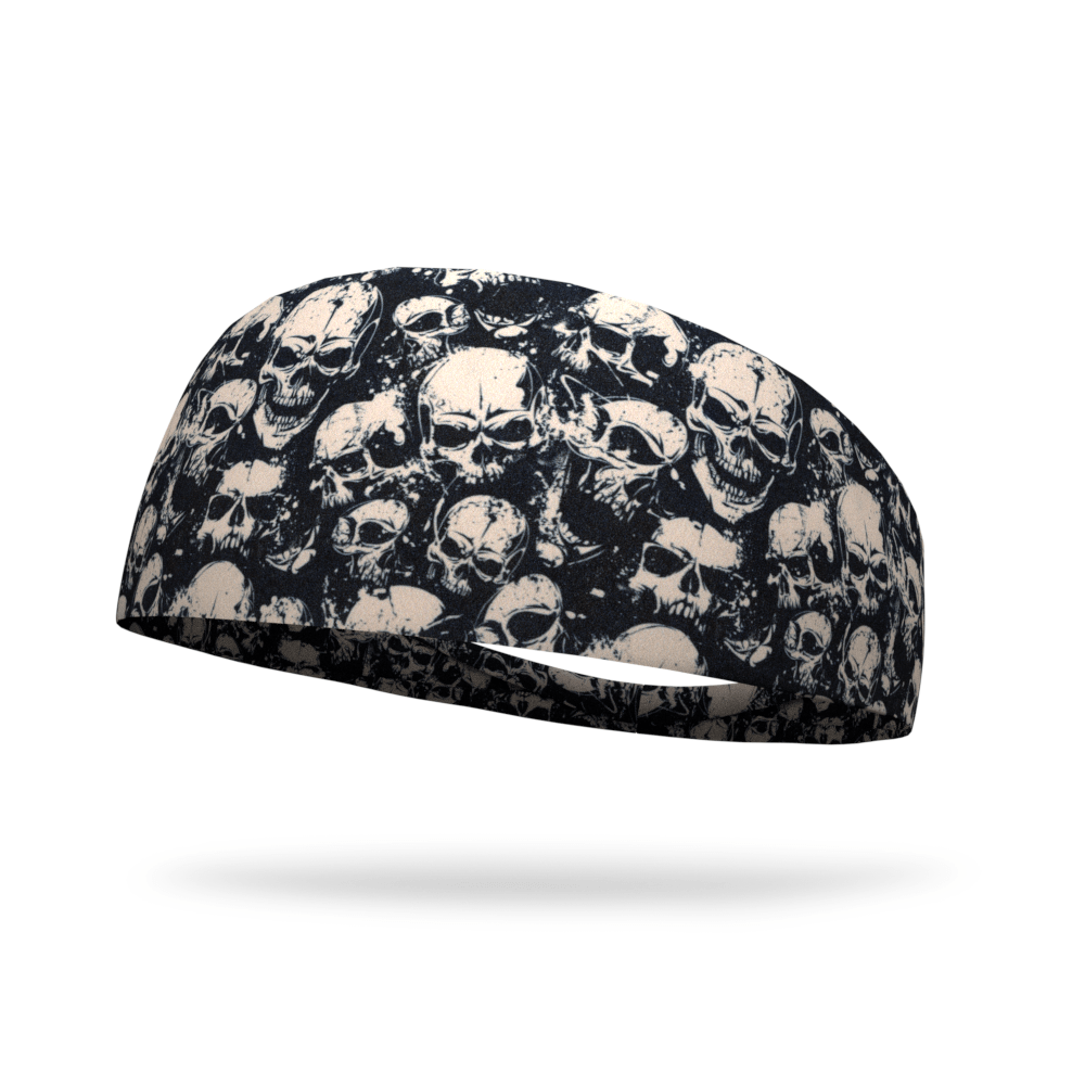 Zombie Skulls Dyed Wicking Headband