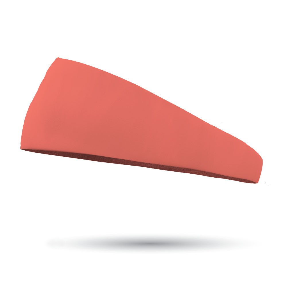 Solid color Papaya 3 Inch Tapered Sweat Wicking Headband