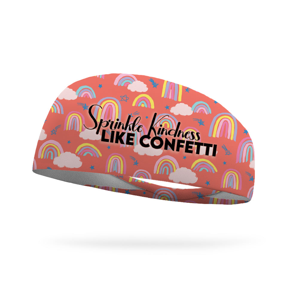 AlyFitMom Collection Sprinkle Kindness Like Confetti Wicking Headband