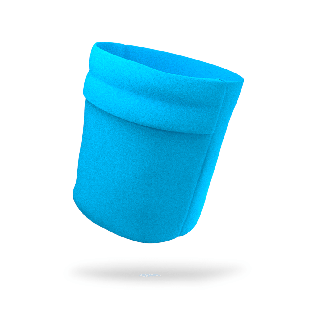 Blue Silicone Cup